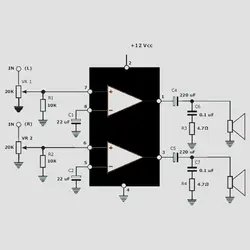 آی سی آمپلی فایر TDA2822M - Crazy electron