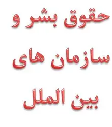 ‌‌‌حـقوق‌ بشر و سازمان‌های بین المللی