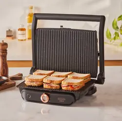گریل و تستر کاراجا مدل Gustro Glass شش نفره مشکی