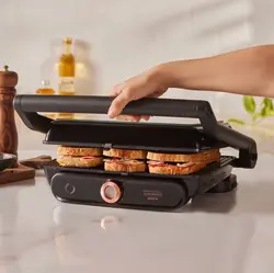 گریل و تستر کاراجا مدل Gustro Glass شش نفره مشکی