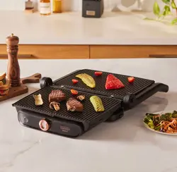 گریل و تستر کاراجا مدل Gustro Glass شش نفره مشکی