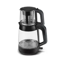 چاییساز برقی کاراجا مدل Glass Tea XL دسته خاکستری