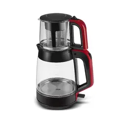 چاییساز برقی کاراجا مدل Glass Tea XL دسته قرمز