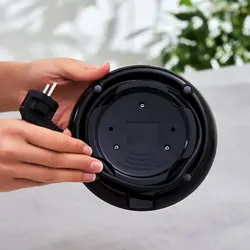 چاییساز برقی کاراجا مدل Glass Tea XL دسته مشکی شیشه هفت رنگ