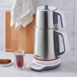 چاییساز برقی هومند مدل Royaltea استیل سفید