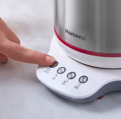 چاییساز برقی هومند مدل Royaltea استیل سفید