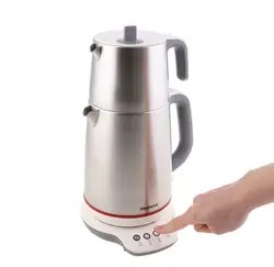 چاییساز برقی هومند مدل Royaltea استیل سفید