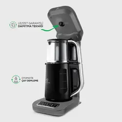 چاییساز برقی کاراجا مدل رباتیک Çaysever Robotea Pro استند خاکستری