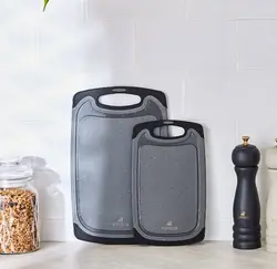 ست تخته گوشت 2 عددی کاراجا مدل Daily granit خاکستری