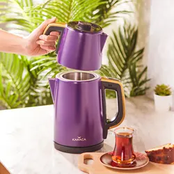چاییساز برقی کاراجا مدل Retro بنفش