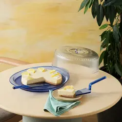 ست ظرف کیک خوری کاراجا رنگ آبی مدل Kapaklı Bal