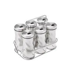 جا ادویه ای استندی 6 عددی کاراجا مدل Tottori استیل