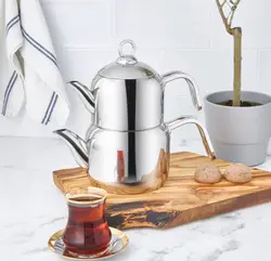 کتری قوری استیل کاراجا مدل manes mini