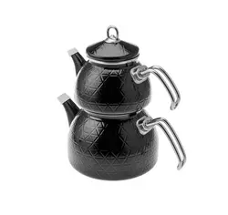 کتری قوری کاراجا مدل Kristal لعابی رنگ مشکی