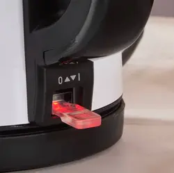 چاییساز برقی کاراجا مدل retro glass استیل سفید