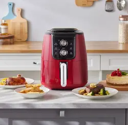 سرخ کن رژیمی کاراجا مدل Air Pro Cook Manuel رنگ قرمز