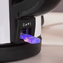 چاییساز برقی کاراجا مدل retro glass استیل قرمز