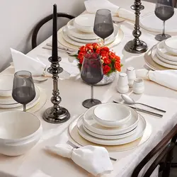 ست ظروف غذاخوری کاراجا 12 نفره مدل Streamline