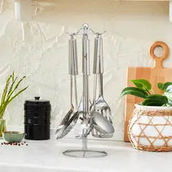ست کفگیر ملاقه استندی کاراجا مدل chef