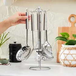 ست کفگیر ملاقه استندی کاراجا مدل chef