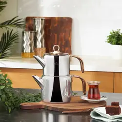 کتری قوری استیل کاراجا مدل Mira