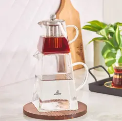کتری قوری تمام شیشه ای کاراجا مدل giza