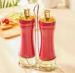 سرکه خوری و آبلیموخوری استندی کاراجا مدل Gold berry  قرمز 2 عددی