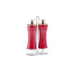 سرکه خوری و آبلیموخوری استندی کاراجا مدل Gold berry  قرمز 2 عددی