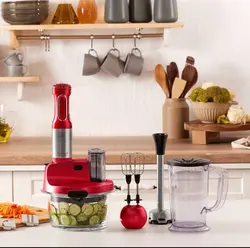 ربات غذاساز 4 کاره کاراجا مدل Prosteel mastermaid قرمز