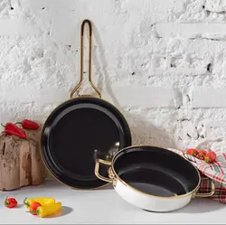 ست تابه و ماهیتابه کاراجا مدل Retro سفید