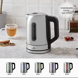 کتری برقی کاراجا مدل Led استیل