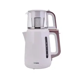 چاییساز برقی کوک پلاس مدل 1501 کرم گلد