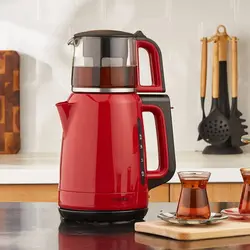 چاییساز برقی کوک پلاس مدل 1501 قرمز