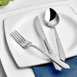سرویس قاشق و چنگال 12 نفره کاراجا 84 پارچه مدل Platin Elg