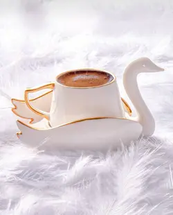 ست فنجان قهوه خوری کاراجا مدل قو