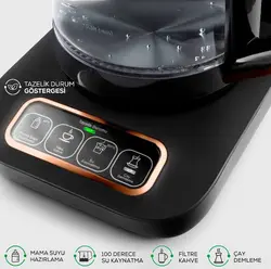 چاییساز برقی کاراجا مدل رباتیک Robotea pro دسته برنز