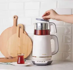 چاییساز برقی هومند مدل Royaltea سفیدگلد