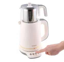 چاییساز برقی هومند مدل Royaltea سفیدگلد