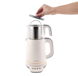 چاییساز برقی هومند مدل Royaltea سفیدگلد