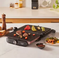 گریل و تستر کاراجا مدل Gustro Glass شش نفره رزگلد