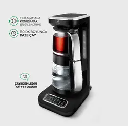 چاییساز برقی کاراجا مدل رباتیک Robotea pro دسته کروم