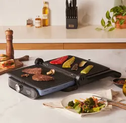 گریل و تستر کاراجا مدل Gustro Glass شش نفره آبی