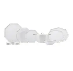 ست ظروف غذاخوری کاراجا 61 پارچه 12 نفره مدل Eight corner