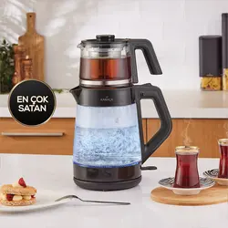 چاییساز برقی کاراجا مدل Cam Led مشکی