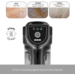 جارو شارژی عصایی کاراجا مدل  Vantuz power force max مشکی