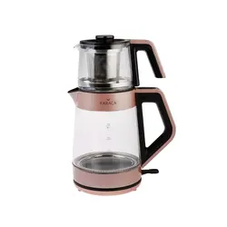 چاییساز برقی کاراجا مدل Cam Led رزگلد