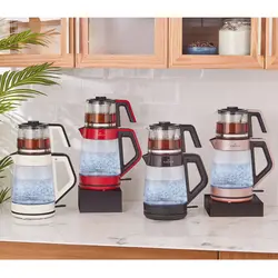 چاییساز برقی کاراجا مدل Cam Led رزگلد