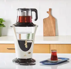 سماور برقی کاراجا مدل Retro Led کرم