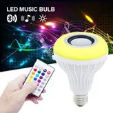 لامپ موزیکال دارای رقص نور و اسپیکر بلوتوثی LED Music Bulb برند: متفرقه