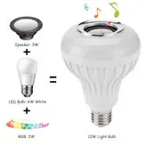 لامپ موزیکال دارای رقص نور و اسپیکر بلوتوثی LED Music Bulb برند: متفرقه